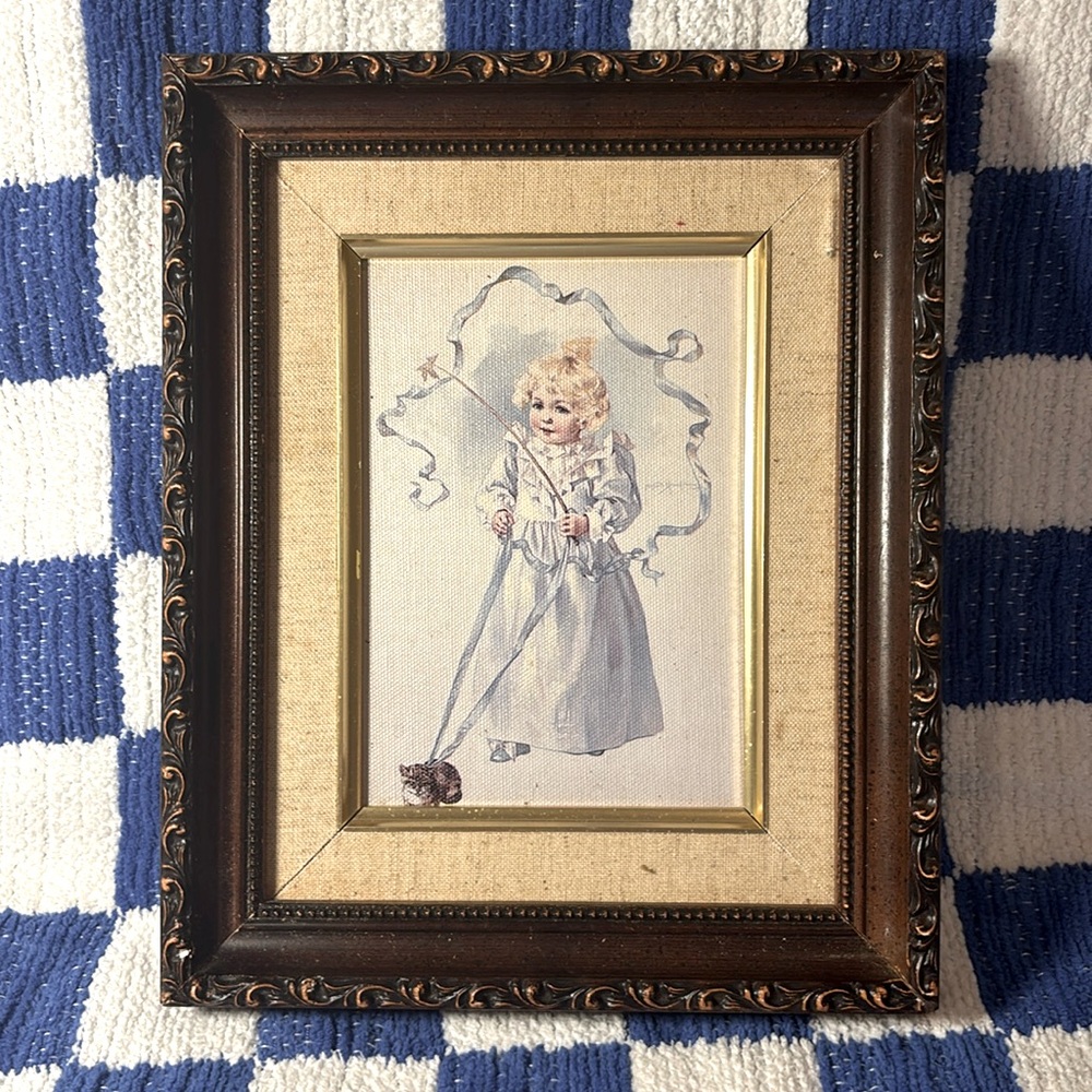 Vintage framed picture